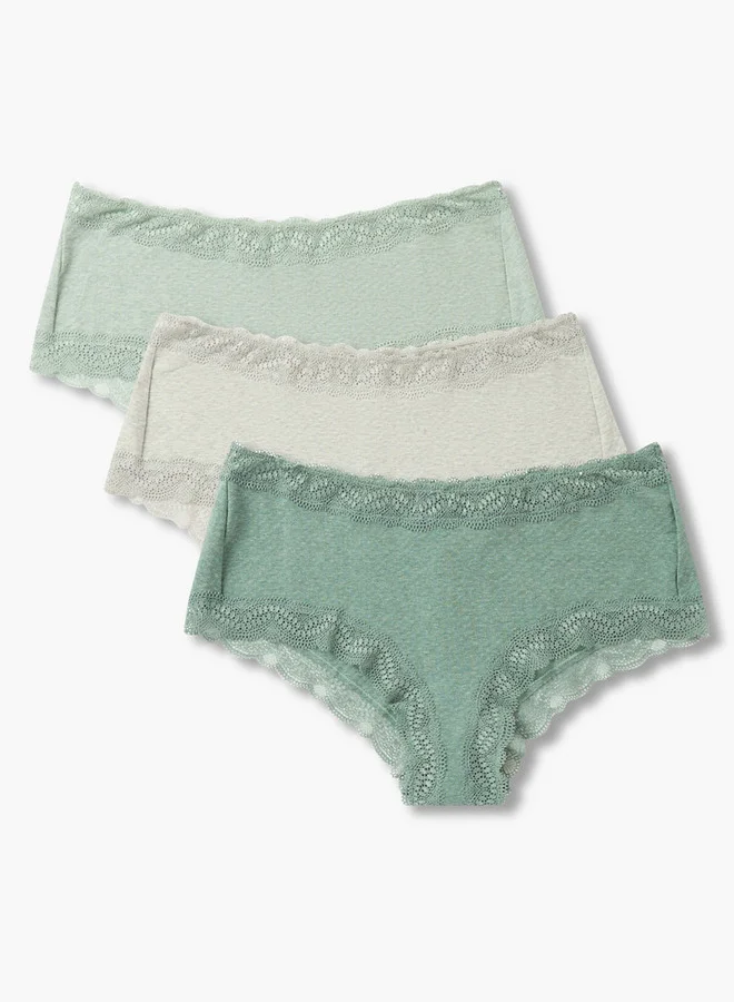 سبلاش فيڤ Set of 3 - Hipster Briefs with Lace Trim